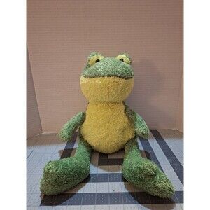 Mary Meyer Green Frog Yellow Belly Throat  Plush Stuffed toy